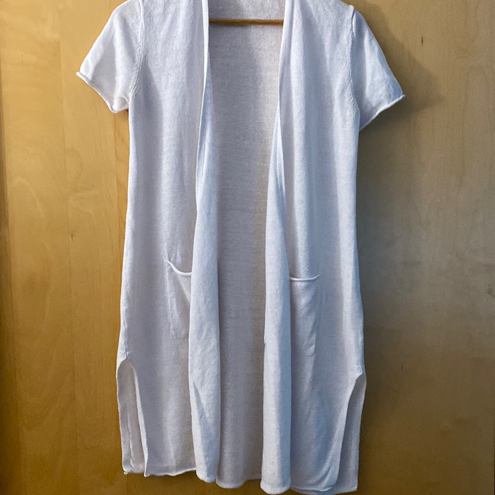 Eileen fisher 💯 linen open cardigan